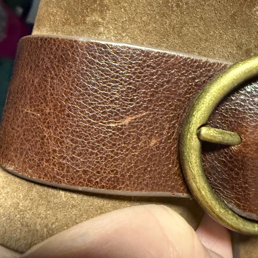 Sofft Billie Clogs, Brown Suede, Size 8, with Buckle - Picture 13 of 14
